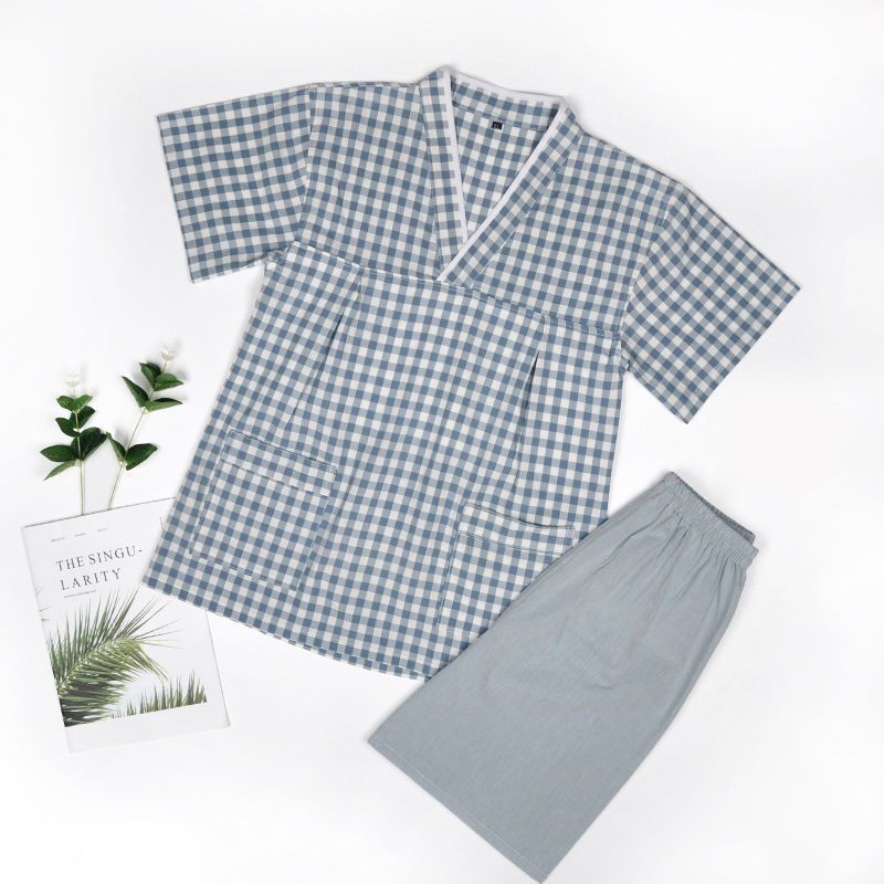 汗蒸服 女韩版可爱高档桑拿足疗洗浴按摩服睡衣 情侣装洋气