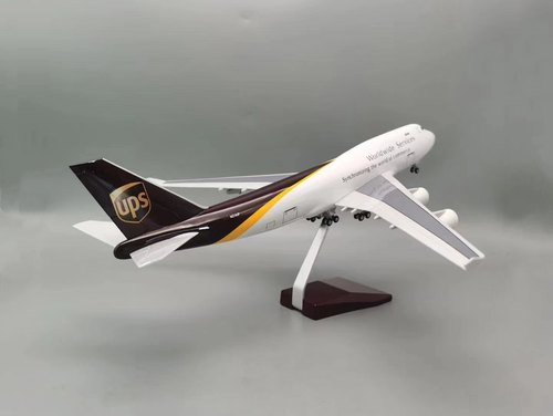 UPS飞机模型47cm波音747接受批量生产定制涂装无现货