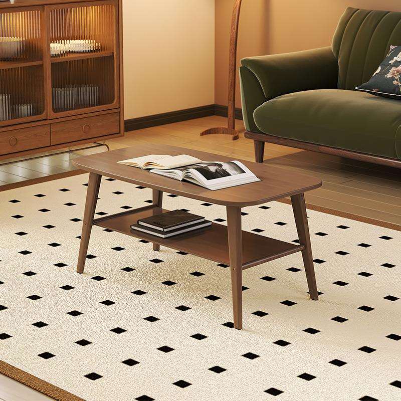 茶几客厅家用小户型现代简约楠竹木茶桌日式喝茶桌经济款茶几收纳