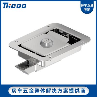 斯科A7871拉式柜门锁 工程机械车厢 不锈钢面板锁 工具箱MS866-27