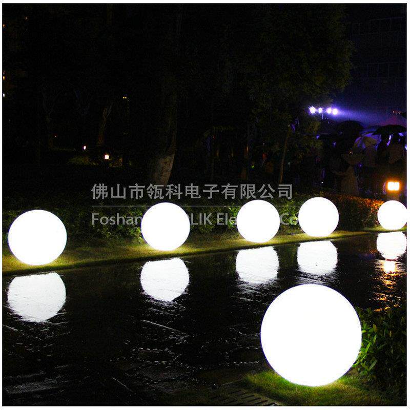 瓴科 厂家直销多尺寸LED发光防水球 落地灯 时尚酒吧摆设小夜灯