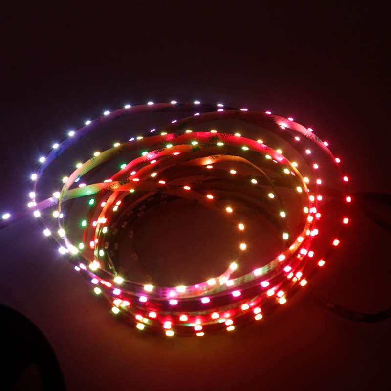 侧发光幻彩灯带WS2812B-4020 RGB全彩SK6812橱柜家装汽车氛围灯带