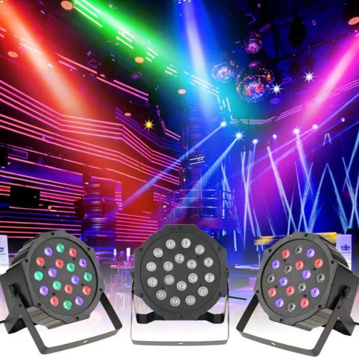 舞台灯光18颗10w声控帕灯酒吧婚庆演出面光灯LED七彩氛围灯闪光灯