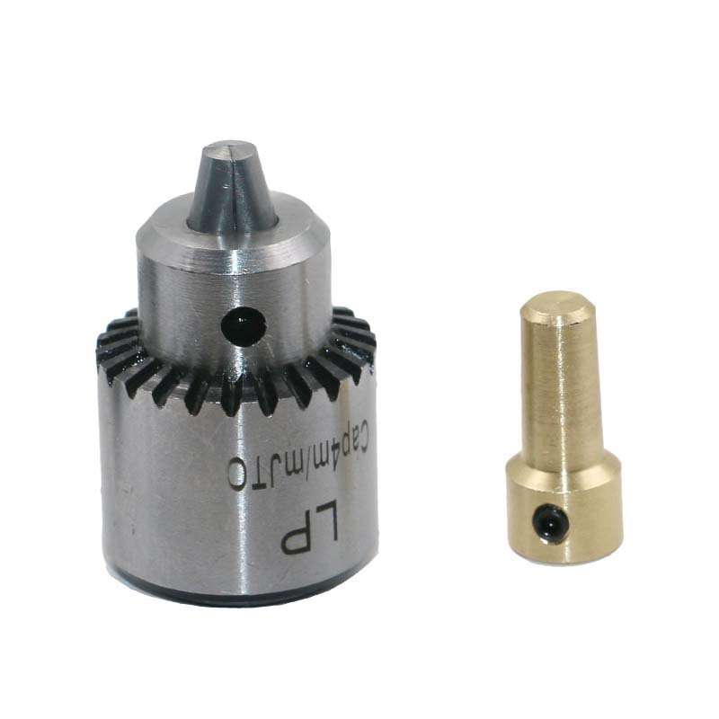 4件套装0.3-4mm 钻夹头连套夹头微型电钻夹头尾部孔经3.17mm