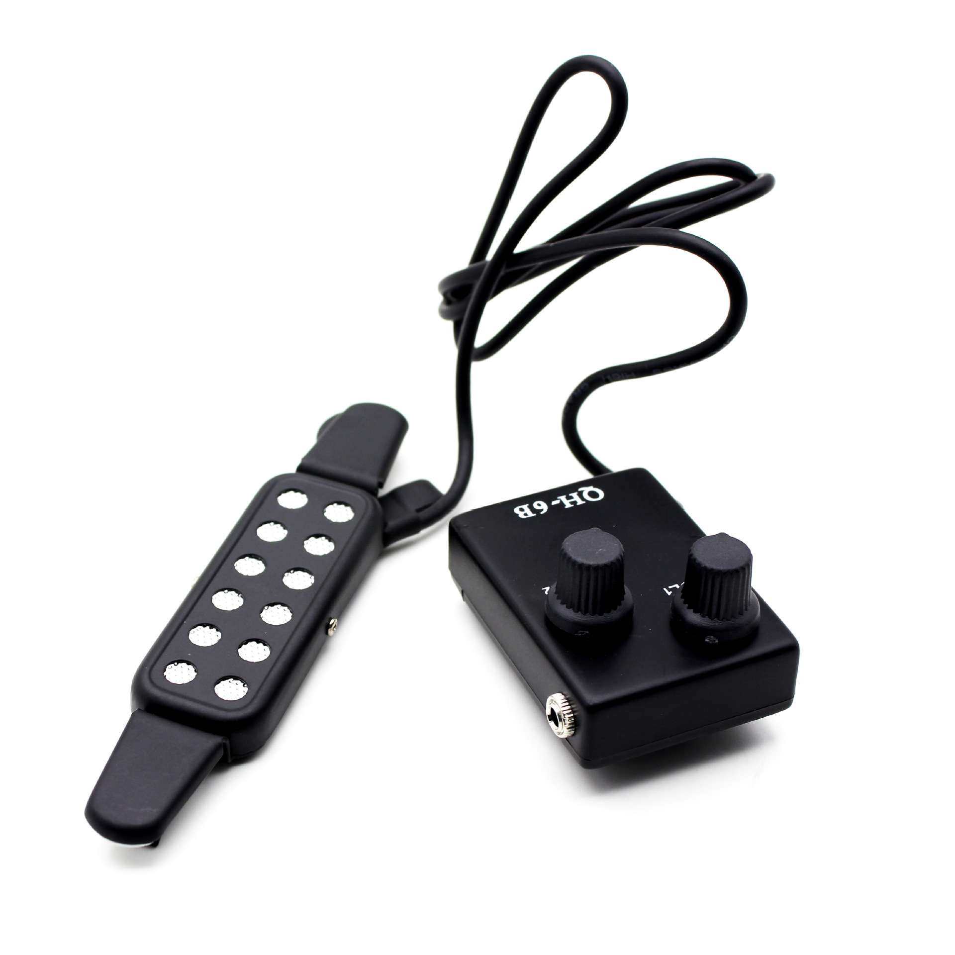 原声吉他拾音器民谣木吉他拾音器带话筒免开孔磁性拾音器吉他配件