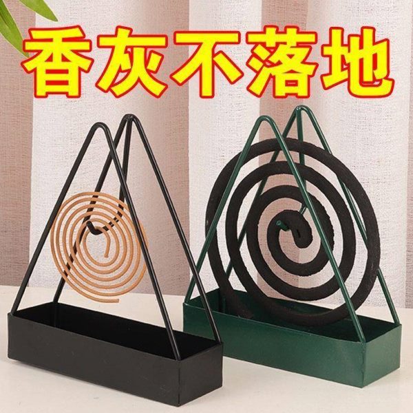 架子架蚊香熏香檀香托个护蚊香接灰铁艺家用蚊香盘托架创意盘工具
