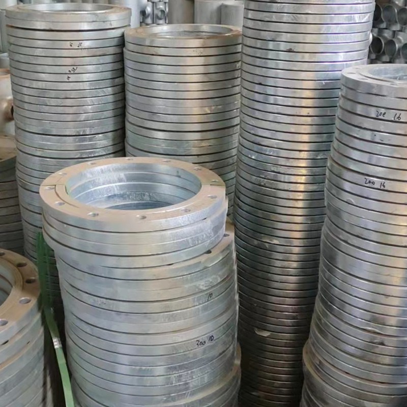 热镀锌法兰c盘 国标焊接碳钢法兰片 热镀锌盲板 平焊对焊镀锌法兰