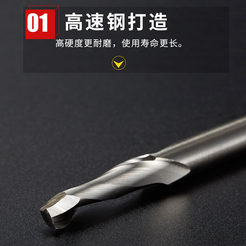含钴单刃铝用仿形铣刀 铝合金门窗塑钢G型材专用切割刀仿型铣刀8m