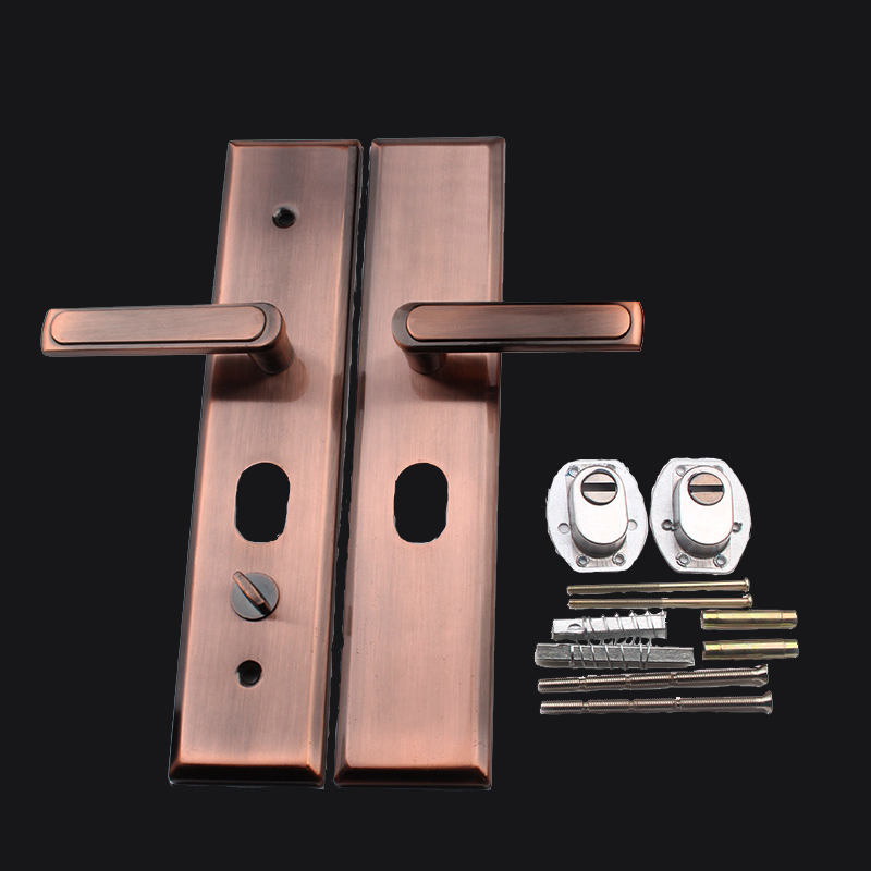 防盗门把手家用通用o型加厚面板大门拉手老式入户门锁手柄配件大