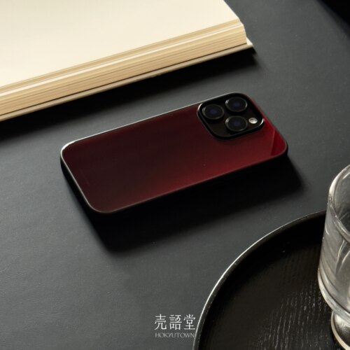 「樱桃红釉」壳语堂新中式适用苹果17/iphone16Promax手机壳14Pro/13pro防滑华为安卓玻璃高级感小众手机壳