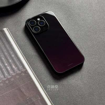 「檀紫晶墨」壳语堂新中式国风适用苹果iphone16Promax手机壳14Pro/13pro防滑华为安卓全包11高级感手机壳