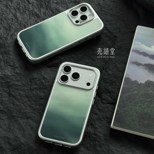 「雾醒春山」壳语堂新中式适用苹果iphone17Promax手机壳17pro/16Pro/15pro防滑全包玻璃高级感小众手机壳