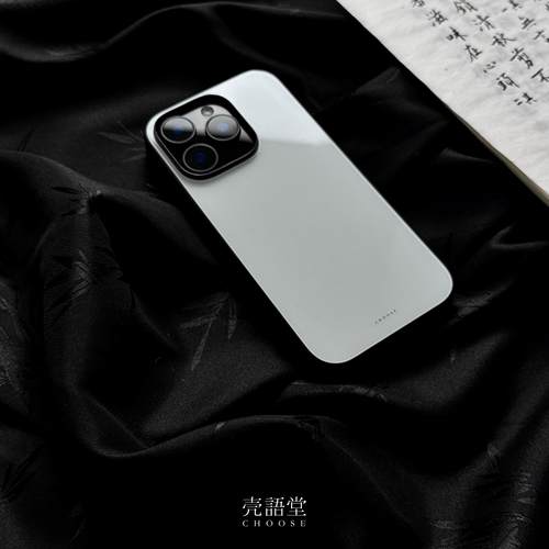 「鹄白玉瓷」壳语堂新中式国风适用苹果iphone16Promax手机壳iPhone14Pro玻璃套13pro防滑13mini全包11高级