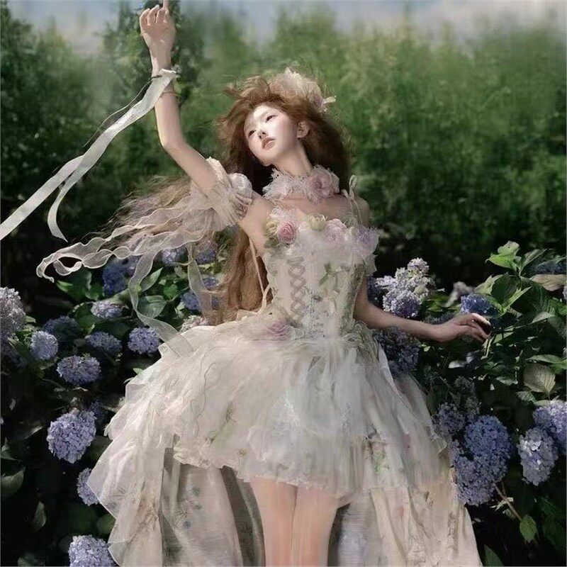 春日蔷薇Lolita裙晚礼服2025新款高端生日成人礼仙气洛丽塔公主裙
