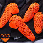 英国D3O机车加长护具适用宝马瑞威特内置骑行护膝护肘防摔慢回弹