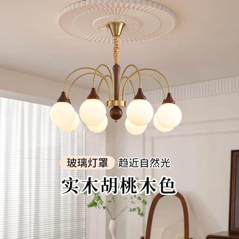 法式中古客厅护眼吊灯美式复古白蜡木大气餐厅卧室诧寂风中山灯具,鲜花速递/花卉仿真/绿植园艺,割草机/草坪机,淘宝优惠券,粉丝福利购,淘宝优惠卷