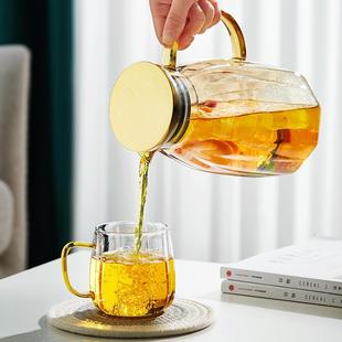 冷壶壶耐高温容量用冰箱水泡瓶凉大白水80952开夏储家水茶 璃玻季