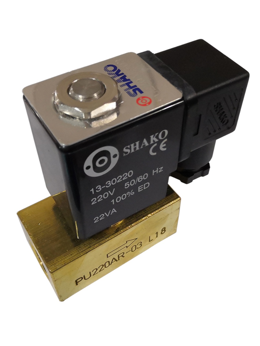 新全新原装新恭SHAKO铸铜二口二位直动常闭电磁阀 PU220AR 01 0促 标准件/零部件/工业耗材 气阀 原图主图