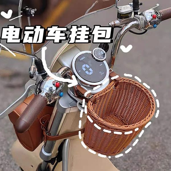 挂神器电动车号爱玛杂物电瓶车收纳防水物兜前置车筐九挂包自行车
