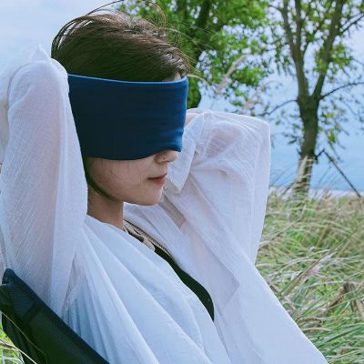 透气防遮光眼罩感亚朵舒适螨酒店睡眠真丝无可机洗抑菌比单只深睡