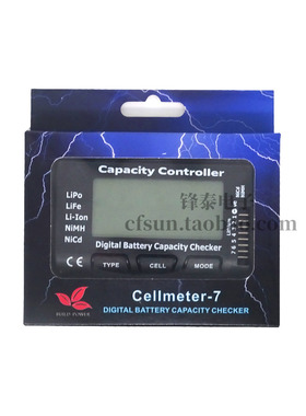 cellmeter7电压电量显示器带平衡功能 锂电镍镉电池检测器