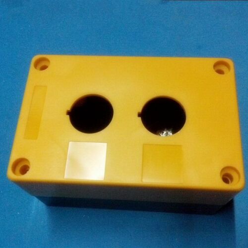 12345孔 塑料控制按钮盒 XAL-B01 控制盒BX1-2-3-4-5-22黄色 22mm