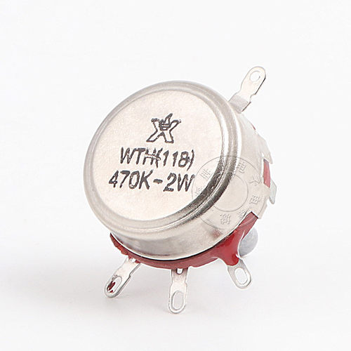 可调变阻器单圈碳膜电位器单联WH118-1A 2W 1 2.2 4.7 22 470K10K