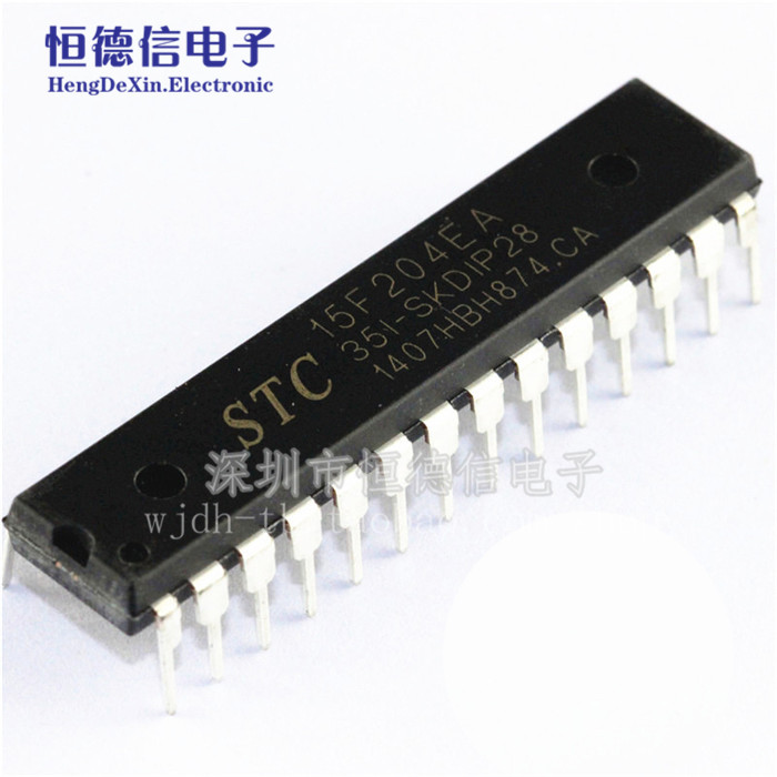 STC单片机 STC15F204EA-35I-SKDIP28 STC15F204EA 全新原装