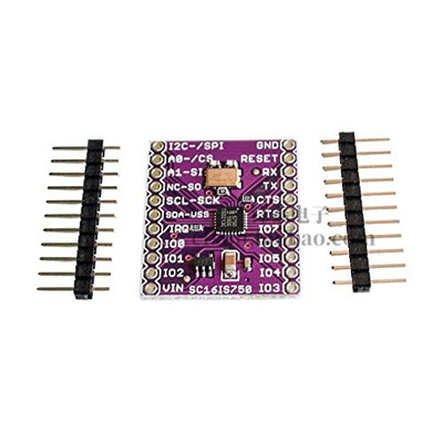 MCU-750 SC16IS750 Single UART with I2C-bus/SPI interface