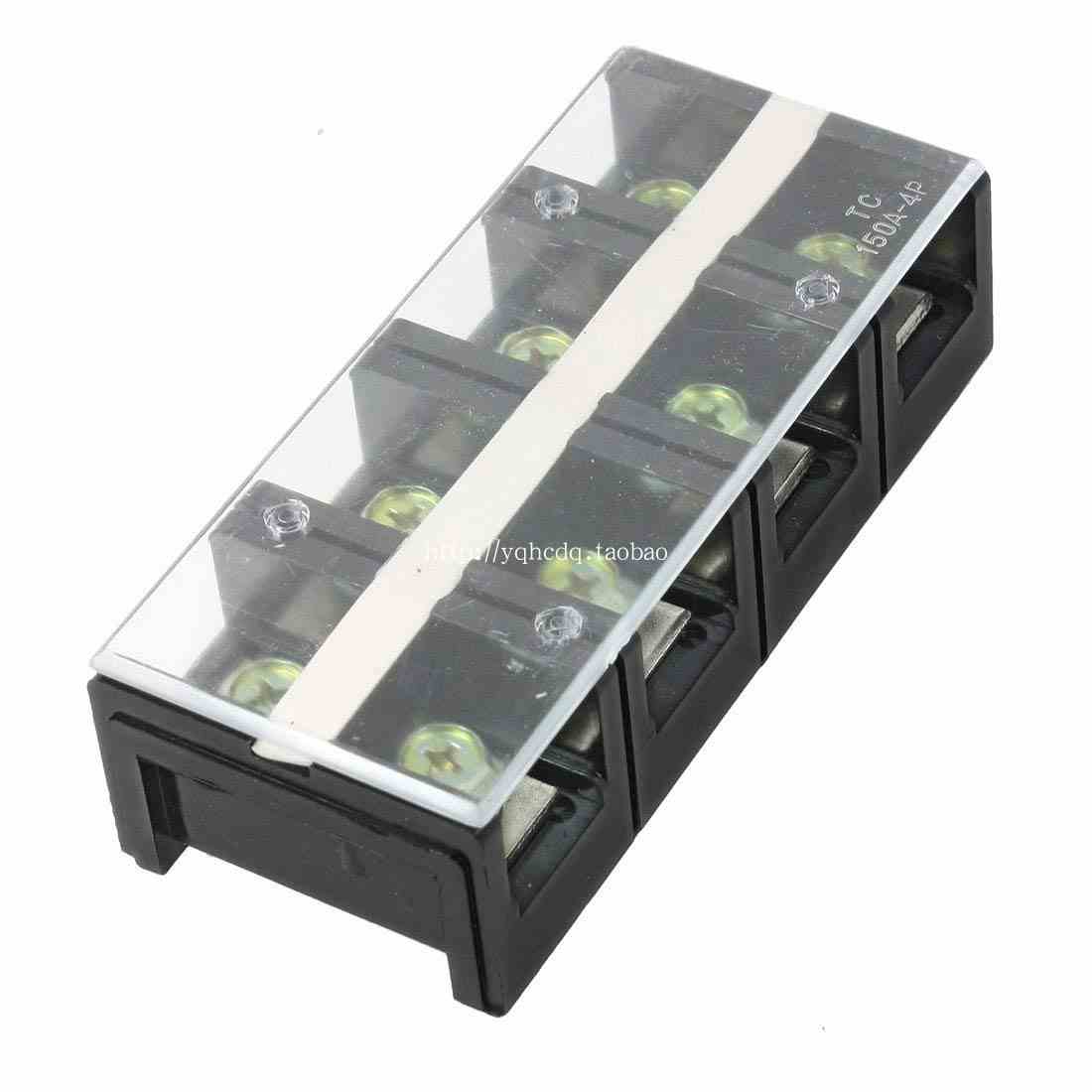 天泰 大电流接线端子TC-1504 150A4位全铜接线端子 4P接线排