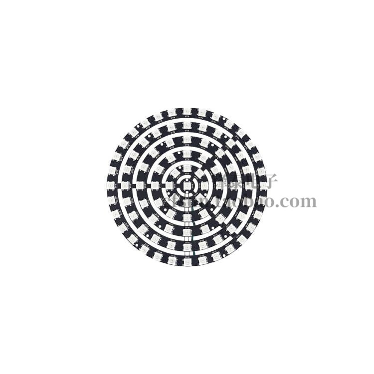 WS2812B 93灯环形圆盘LED圆环内置IC全彩点控1-9-21-37-61/12/16