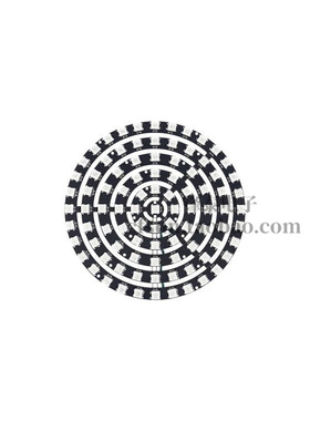 WS2812B 93灯环形圆盘LED圆环内置IC全彩点控1-9-21-37-61/12/16