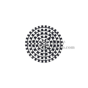 WS2812B 93灯环形圆盘LED圆环内置IC全彩点控1-9-21-37-61/12/16