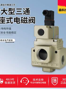 VG342R-5DZ-06/04/10二位三通电磁阀 气动真空电磁阀先导式大流量