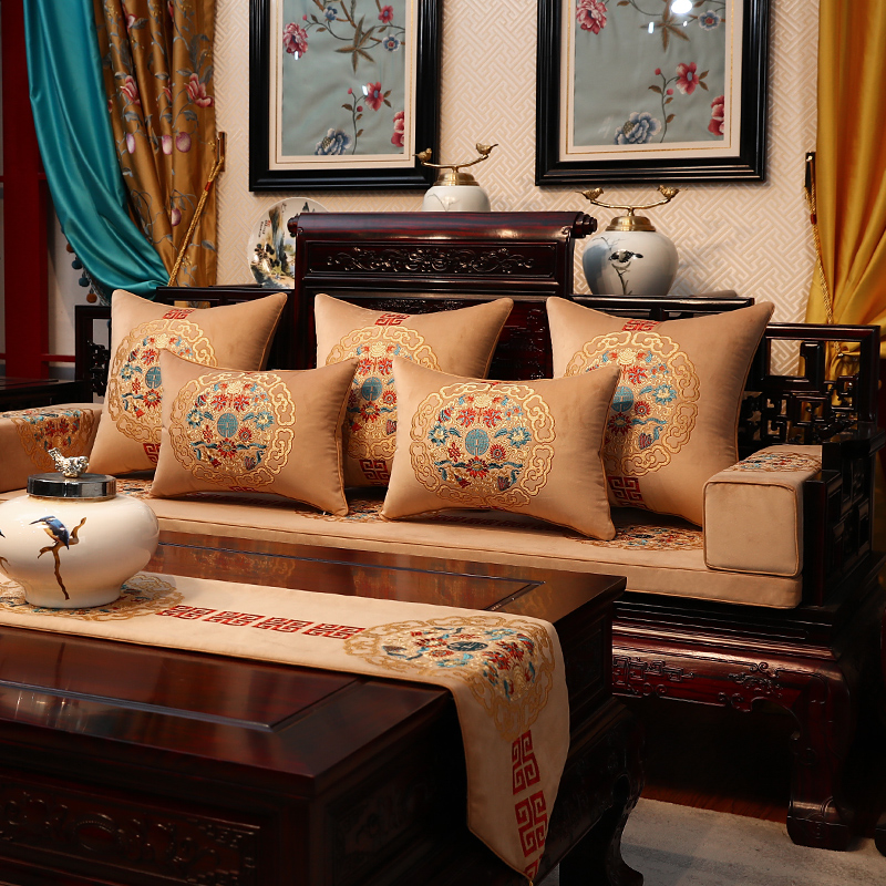 速发红木冬发坐垫沙季座式实木家具沙发垫中垫套罗汉床垫子海绵垫