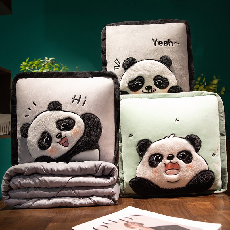 速发公枕被子两用办抱室午睡毯子加厚枕头被二合一载车汽靠垫靠枕