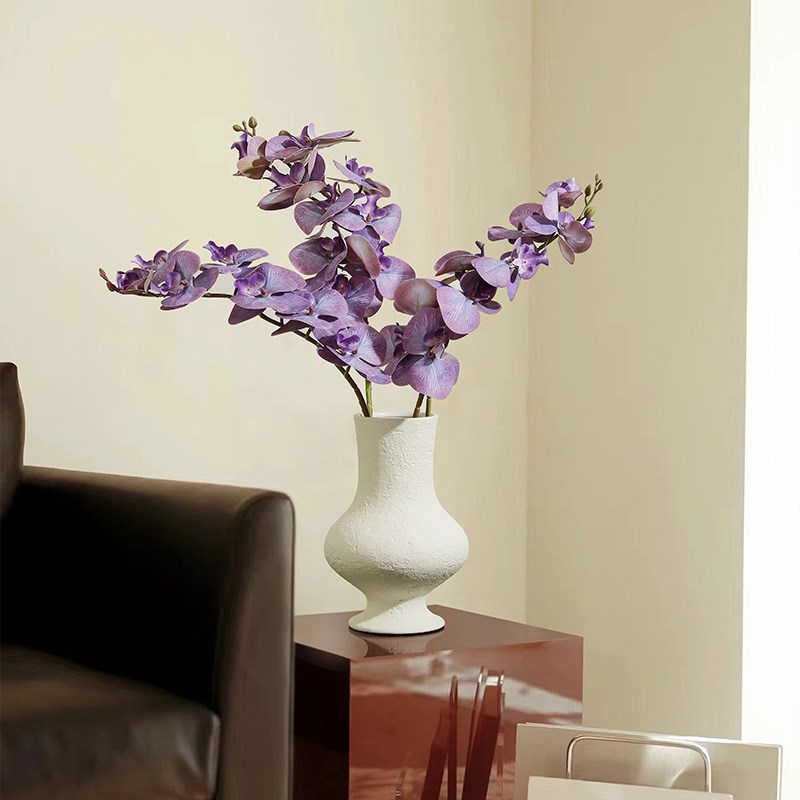 现货速发蝴蝶兰花高级感假花摆设轻奢插花餐桌花艺摆件兰花花束装