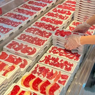 快速发货a网红自助餐烤肉配菜盘子创意火锅店仿瓷餐具现切牛肉专