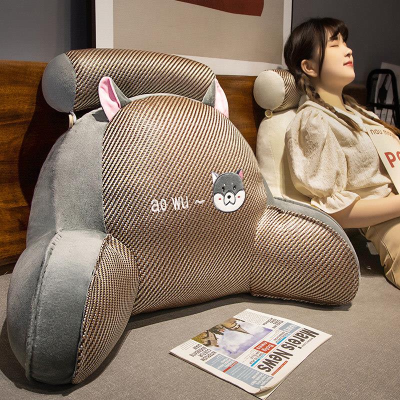 凉席靠床头软包腰靠床垫宿舍上SD202306看书沙发护大靠背抱枕可拆