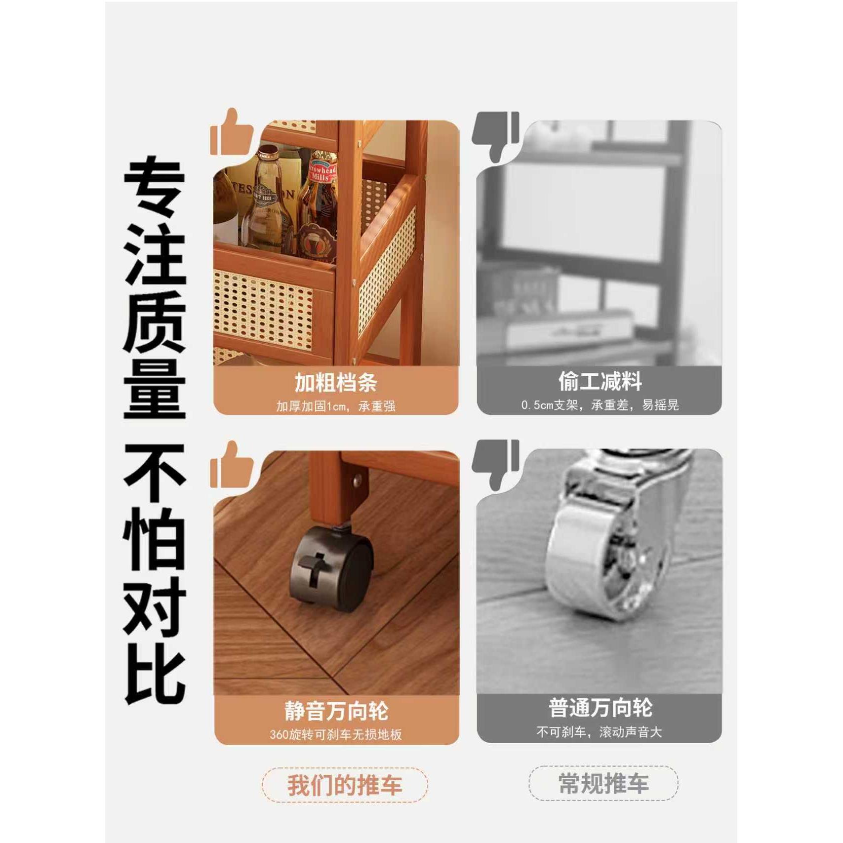 中古家小推车置物架用拓爵（住可移动风沙发边地几小户型落式多层