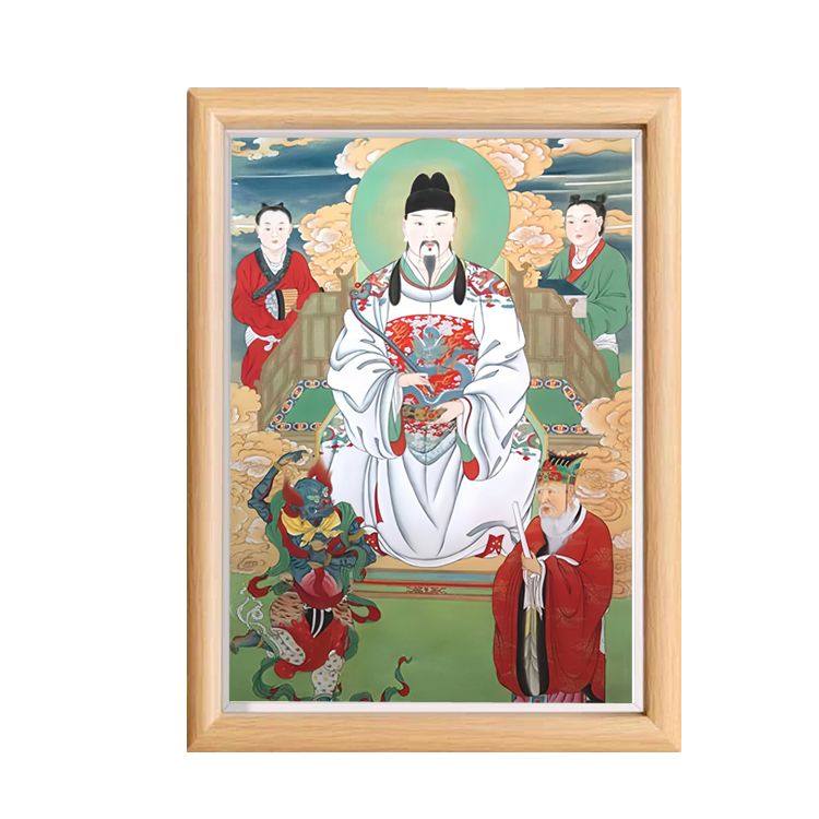 文昌帝君画像文曲星摆件书房家居神仙装饰画桌面摆件摆台