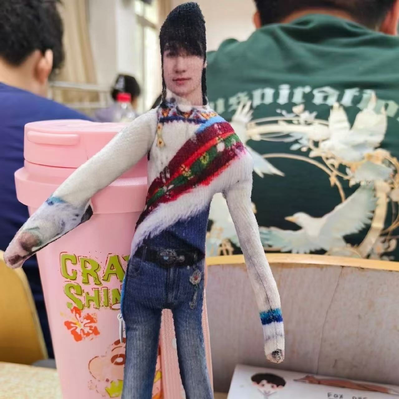 张真源无白边抽象玩偶四肢分离有骨架可摆造型创意玩偶老鼠干