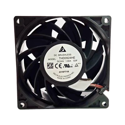 台达 THD0924HE 24V 1.8A ABB ACS880变频器IP68防水散热风扇9238