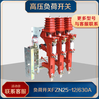 FZN25-12RD/125A高压真空负荷开关630A熔断器组合带接地XNG15柜内