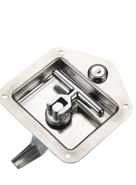 精选恒杰柜锁MS858货车柜锁不锈钢面板锁工程车工具箱锁T型转舌锁