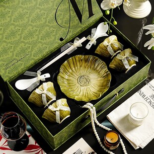 陶瓷餐具套装乔迁新居礼物乔迁之喜入宅碗具清新碗碟套装2025新款