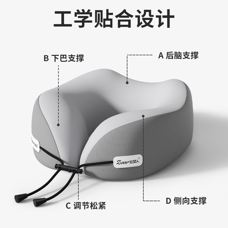 知梦人旅行枕颈枕飞机枕脖子靠枕睡觉u形枕护颈脖枕便携出行u型枕