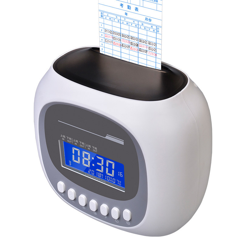 考勤机格志M880打卡机纸卡式考勤机工厂打卡钟器员工工作出勤学生