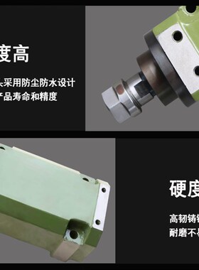 精选高精度镗铣动力头切削头铣槽动力头数控钻铣镗孔主轴头BT4050