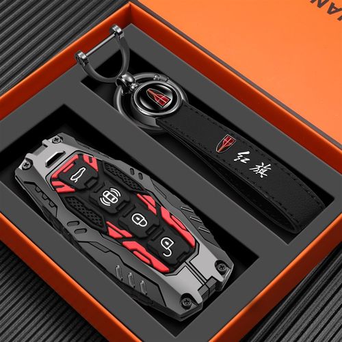 适用于红旗h5钥匙套25新款hs5高级感h9汽车hs7女男士壳h6专用扣包